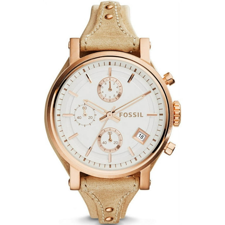Fossil boyfriend top watch rose gold
