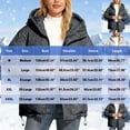 thumbnail image 3 of Parkas pour Femmes, Couleur Unie Décontractée avec Fermeture Éclair, Col Montant, Double Poche, Capuche, Manches Longues, Col pour Femmes, 3 of 9