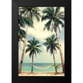 thumbnail image 2 of Design Fabrikken 17x24 Black Modern Framed Museum Art Print Titled - Palm Sky 3, 2 of 5