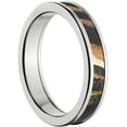 thumbnail image 3 of 4mm Half-Round Titanium Ring with a Mossy Oak Shadow grass Camo Inlay, 3 of 3