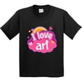 thumbnail image 3 of Inktastic Artist I Love Art Youth T-Shirt, 3 of 5