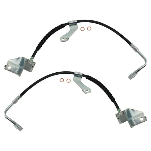 TRQ Front Brake Hose Set BLA63833 Fits Select 1997-1998 Ford Expedition , 1997-2001 Ford F-150 , 1997-1999 Ford F-250