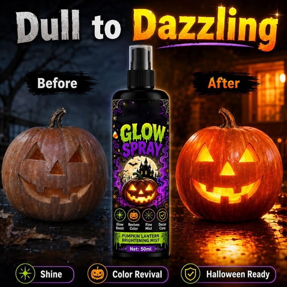Pumpkin Lantern Glow Halloween Decor Brightening for Jack O Lanterns Fall Holiday Outdoor and Indoor Halloween Party Decorations