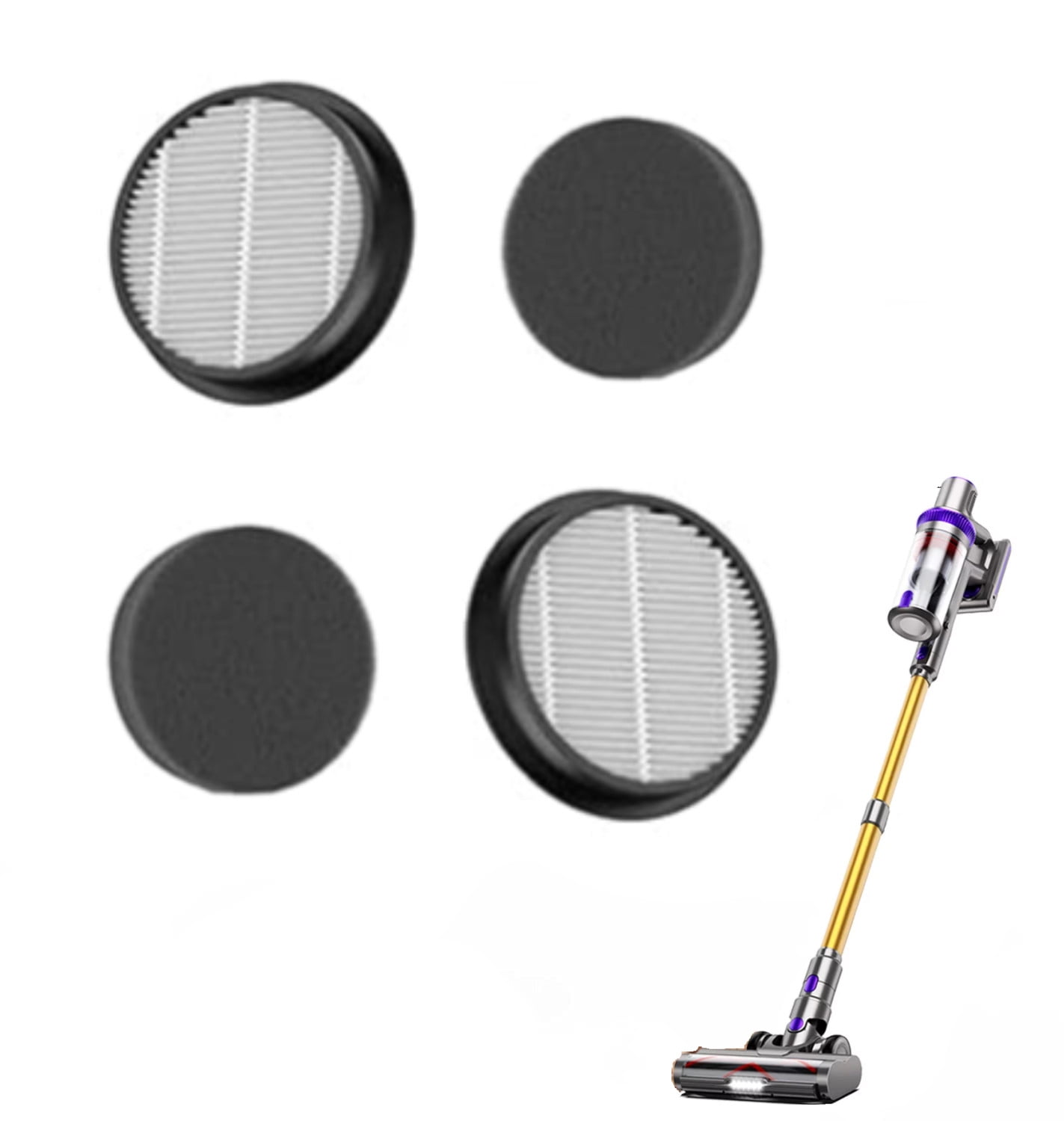 Lot De 2 Filtres HEPA De Rechange Pour Aspirateurs Laresar