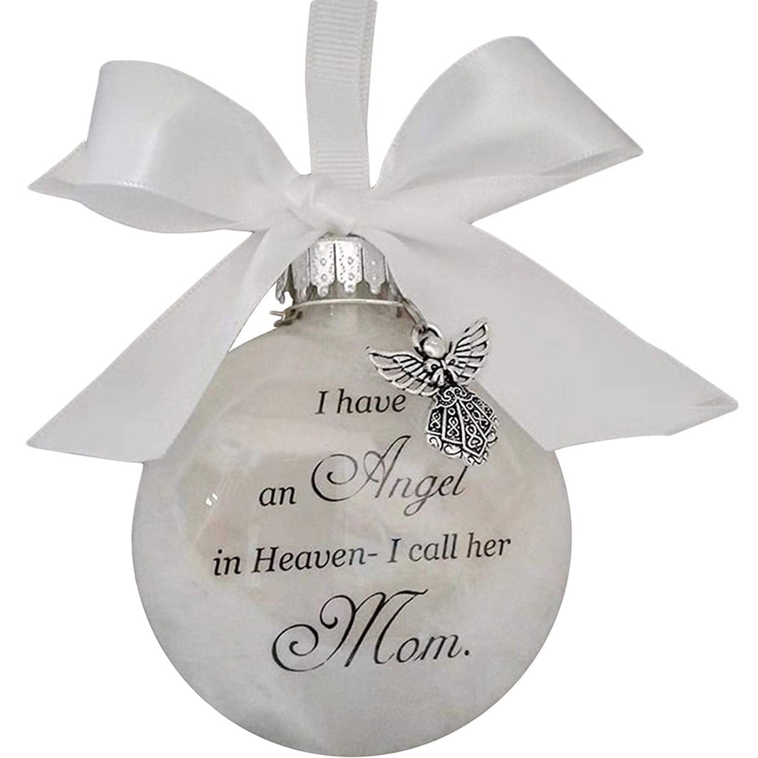Parents Memorial Christmas Ornament Sympathy Gift Angels in Heaven I call them Mom and Dad