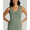 thumbnail image 3 of Real Essentials 3 Pack: Women's Scoop Neck Sleeveless Nightgown Sleep Dress Nightshirt (Available In Plus), 3 of 5