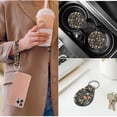 thumbnail image 5 of Pzuqiu 14Pcs Automobile Interior Sets Front Rear Seat Covers for Cars Steering Wheel Seat Strap Pads Armrest Pad Headrest Covers Coasters Keychain Fit Most SUV Van Sedan Truck Retro Mushroom, 5 of 7