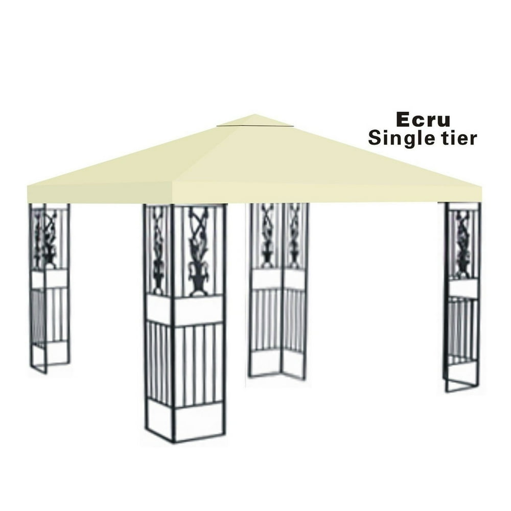 10x10' Replacement Canopy Top Patio Pavilion Gazebo Sunshade Polyester