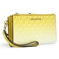 thumbnail image 5 of Michael Kors Women's Jet Set Large Ombré Signature Logo Wristlet (Daisy Yellow), 5 of 5