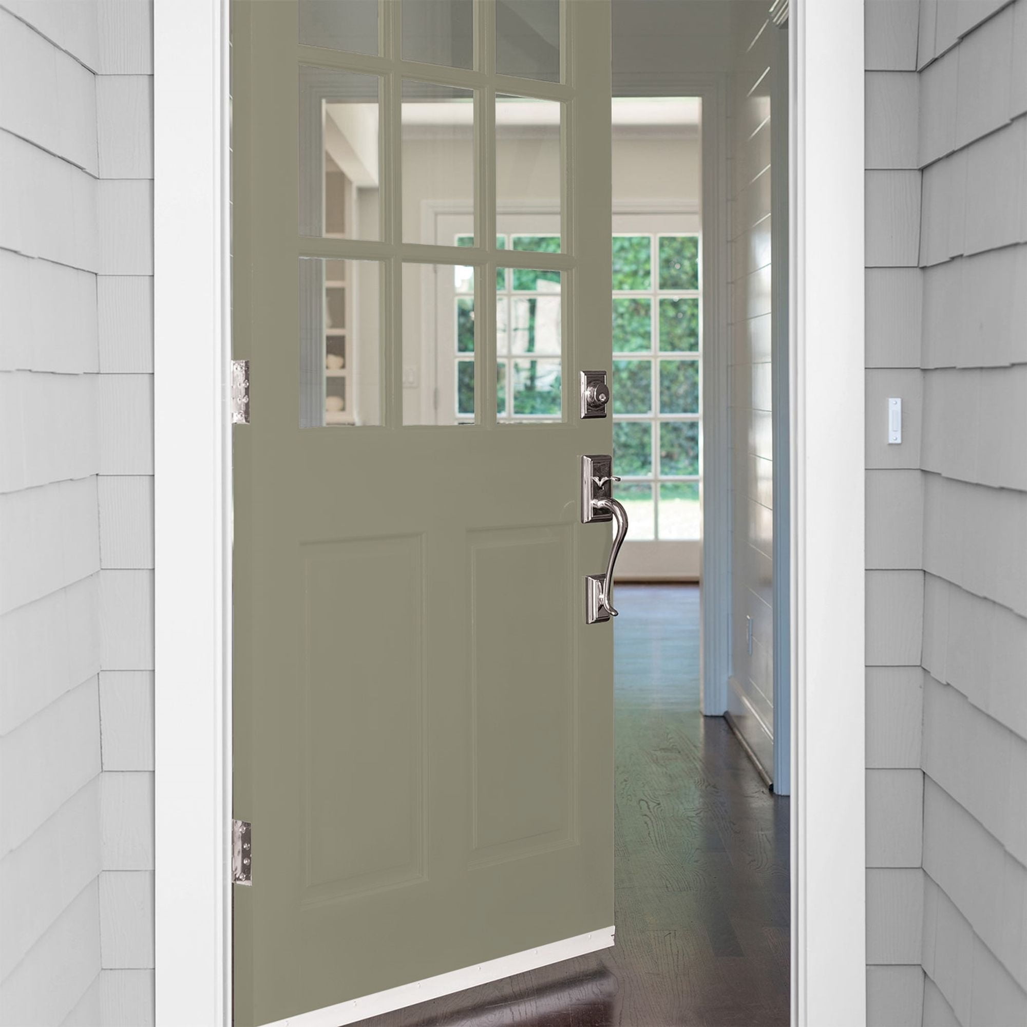 Glidden High Endurance Plus Meander Satin Exterior Paint and Primer, 1 Quart