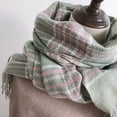 thumbnail image 3 of Long Scarf Windproof Soft Stylish Lady Classic Plaid Pattern Thermal Scarf, 3 of 4