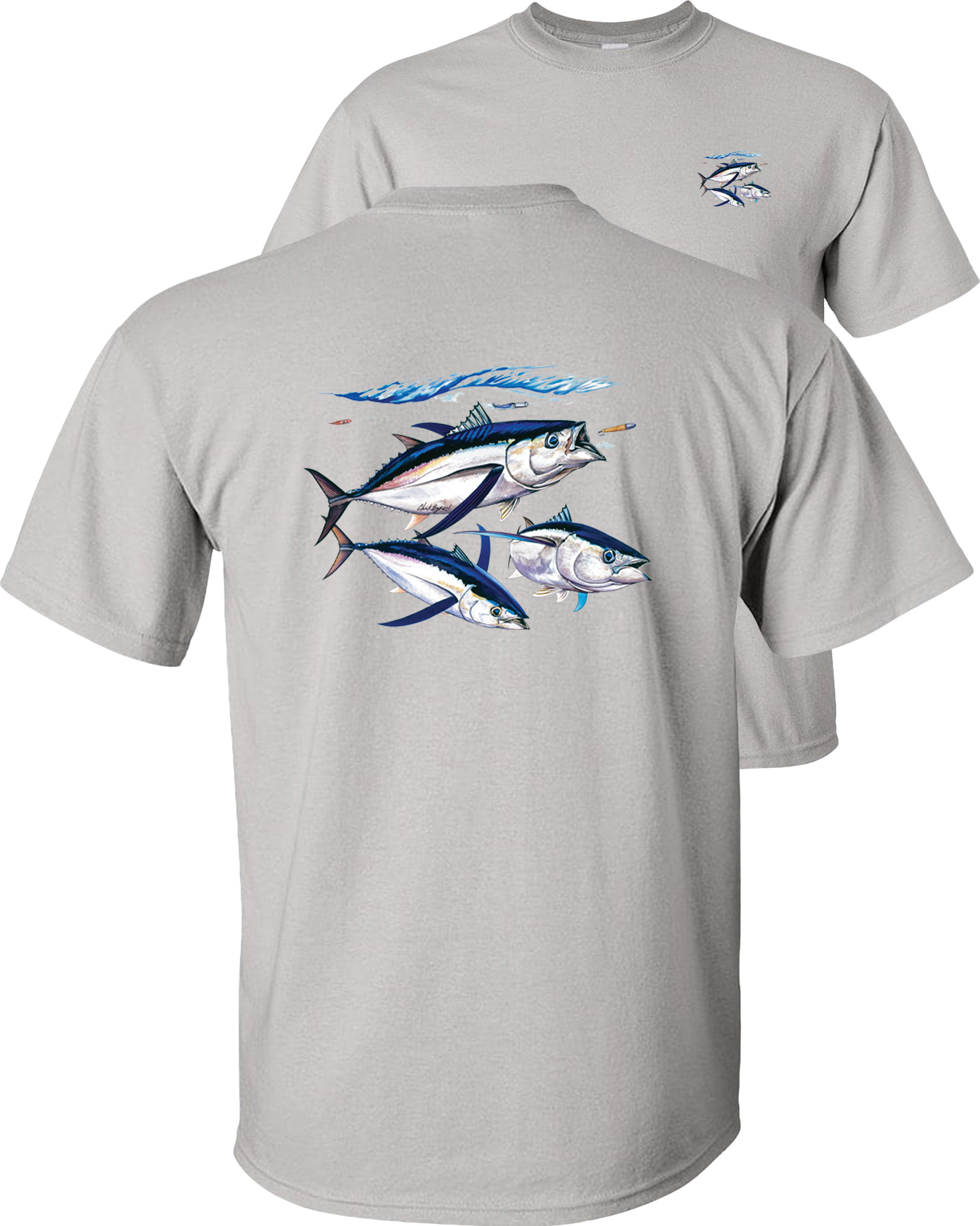 Fair Game - Albacore Tuna T-Shirt Bluefin Tuna Deep Sea Fishing Adult ...