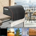 thumbnail image 6 of 32inch Built-in Grill Cover for Bull 45005 Built in Gas Grill, Bull Outdoor Kitchen & Grill Head Cover, Heavy Duty Waterproof BBQ Grill Top Cover with Handle and Elastic Hem for Bull Lonestar 4 Burne, 6 of 8