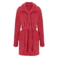thumbnail image 4 of Jindong Peignoirs en Peluche pour Femmes Pyjamas à Capuche d'Automne et d'Hiver pour Femmes Peignoir Thermique en Peluche Robe de Nuit Robes pour Femmes, 4 of 6