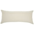 thumbnail image 2 of Nourison Natural Leather Hide Textured Rose Decorative Throw Pillow , 14" x 32", 2 of 5