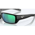 thumbnail image 6 of Costa Del Mar Men's 6S9079 Fantail Pro Polarized Rectangular Sunglasses, Matte Black/Green Mirrored 580G, 60mm, 6 of 6