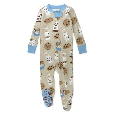 Honest Baby Clothing Organic Cotton Baby Boy/Girl Snug Fit Footed Sleeper Pajamas, Sizes 12 Months -24 Months