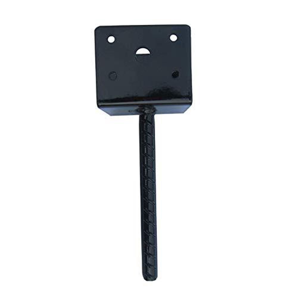 2pcs U Shape Fence Deck Post Holder Base 4x4 Inches Concrete Anchor with Screws
