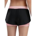 thumbnail image 2 of TTAO Kids Girls Double-Layer Athletic Shorts  Elastic Waist Contrasting Bottoms for Exercise & Running Pink 12, 2 of 5