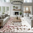 thumbnail image 3 of Rectangle Area Rugs 8 x 10 Ft, Brown Eucalyptus Leaves Non-Slip Residential Carpet, Spring Leaves Plants Country Indoor Crawling Mats Runner Rugs for Living Room/Dining Room/Bedroom, 3 of 8