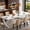 White, variant on 78 Inch Rectangular Farmhouse Dining Table For 6-8 People Large Wooden Top Heavy Duty Metal Legs Sturdy Kitchen Living Room Dinner Table (Only Table) (Brown)