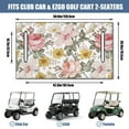 thumbnail image 3 of Delicate Flowers Pattern Golf Cart Seat Protector 51" x 31" Fit Towel Blanket for Golf Cart Front Bench, 3 of 8