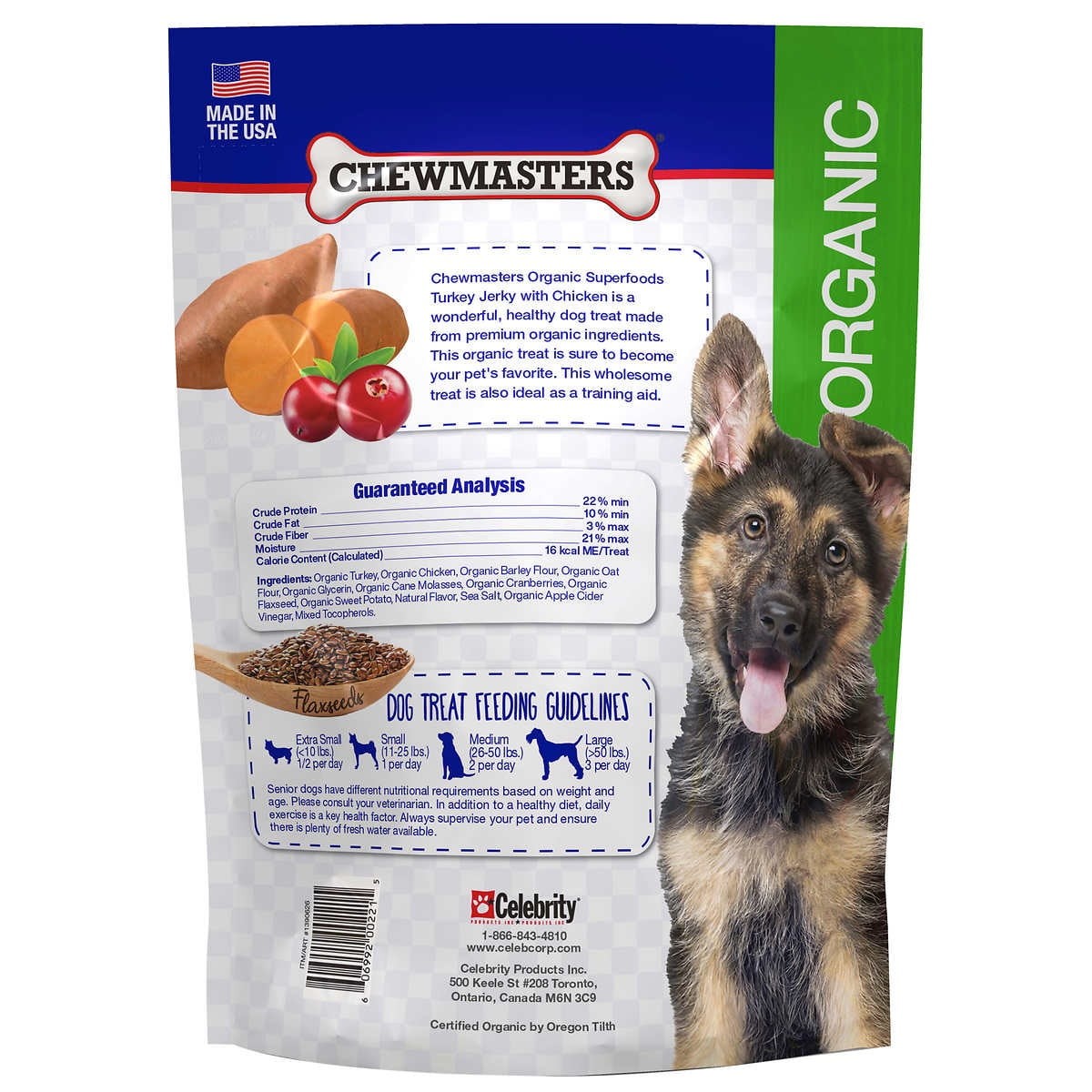 chewmasters organic turkey jerky dog treats