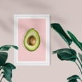 thumbnail image 2 of Wynwood Studio Food and Cuisine Framed Wall Art Prints 'Avocado Party' Fruits Home Décor - Pink, Green, 13" x 19", 2 of 4