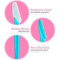 thumbnail image 4 of Jinsinto 18pcs Eyebrow Trimmer, Versatile Exfoliating Dermaplaning Tool for Women Face, Eyebrow Facial Razors with Precision Cover for Women Men, Easy to Use, 4 of 5