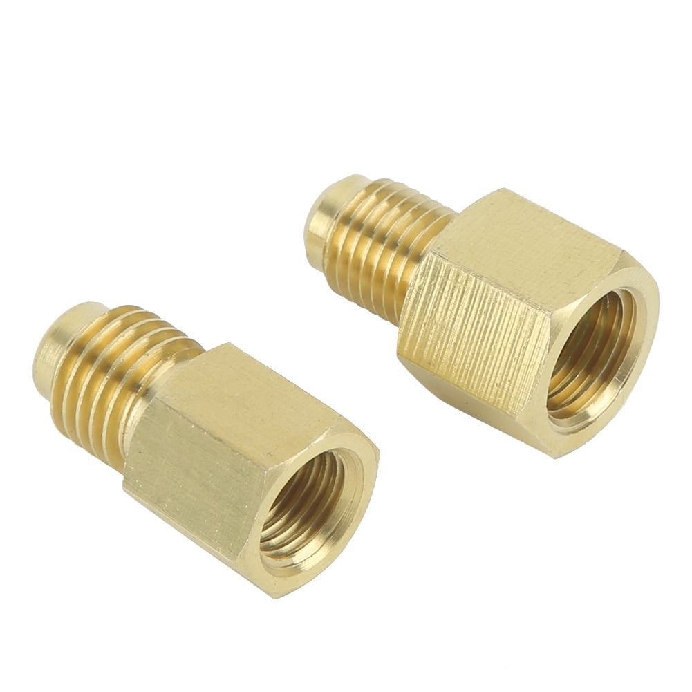 Fugacal Vacuum Pump Adapter,2Pcs 1/2ACME Brass Refrigeration Adapter