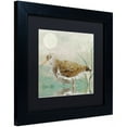 thumbnail image 2 of Trademark Fine Art "Sand Piper II" Canvas Art by Color Bakery Black Matte, Black Frame, 2 of 4