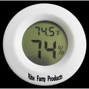 RITE FARM PRODUCTS DIGITAL THERMOMETER & HUMIDITY GAUGE HYGROMETER EGG INCUBATOR