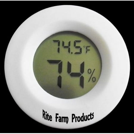 RITE FARM PRODUCTS DIGITAL THERMOMETER & HUMIDITY GAUGE HYGROMETER EGG INCUBATOR