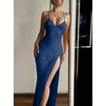 thumbnail image 5 of Women’s Backless Spaghetti Strap Maxi Dress – Sexy Low-Cut Bodycon Party Dress for Christmas, New Year, and Valentine’s Day, 5 of 6