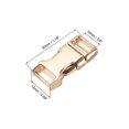 thumbnail image 2 of Side Release Buckle, 2/5-inch Zinc Alloy Adjustable Buckle Gold Tone 4Pcs, 2 of 3