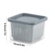 thumbnail image 3 of Set de Contenedores para Almacenamiento de Jengibre y Ajo | Caja Pequeña para Preparar Verduras con Tapa y Bandeja de Drenaje | Divisor de Doble Capa | Plástico Transparente | Paquete de 2 | 7x7x20, 3 of 6