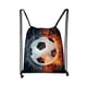 thumbnail image 2 of Mochila de fútbol con cordón de tiro con tela Oxford impermeable, gran bolsa deportiva para gimnasio, viajes o colegio, 2 of 6