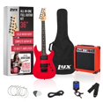 thumbnail image 1 of Guitarra eléctrica LyxPro de 36 pulgadas con kit para niños de tamaño 3/4, color rojo, 1 of 7