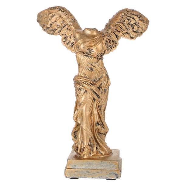Escultura de figura nórdica, adorno de resina para porche, decoración de diosa de la victoria, 1 ud.