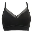 thumbnail image 2 of Pour Moi Love To Lounge Cotton Non-Wired Bra (20101),38D,Black, 2 of 5