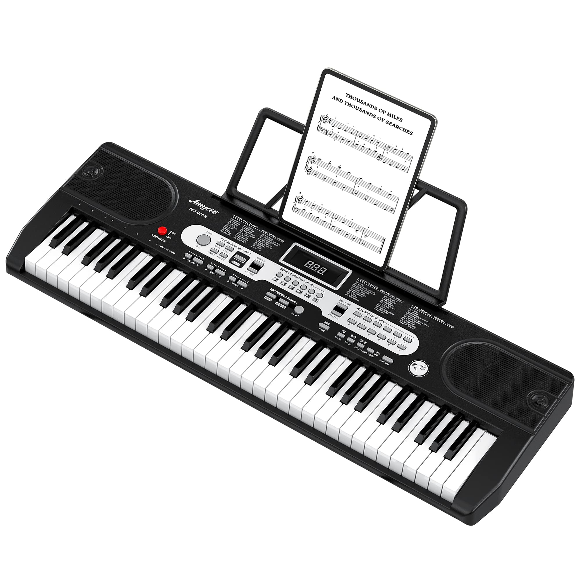 61 Key Premium Electric Keyboard Piano for Beginners