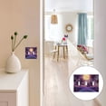 thumbnail image 7 of Yayeee Toggle Light Switch Wall Plate 2-Gang 4.56"x4.48" Decorative Outlet Cover, Night Purple Road, 7 of 7