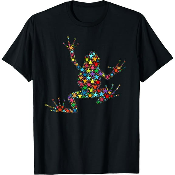 Funny Cute Colorful Star Dot for Women Girls Boys - FROG T-Shirt