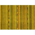 thumbnail image 1 of Ahgly Company Machine Washable Indoor Rectangle Abstract Yellow Modern Area Rugs, 2' x 3', 1 of 4