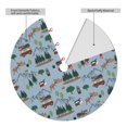 thumbnail image 2 of Yiaed Camping Caravan Print Christmas Tree Skirt , Tree SkirtsTree Mat for Christmas Winter Holiday Indoor Decorations-48", 2 of 7