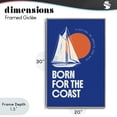 thumbnail image 4 of Stupell Industries Traditional Born For The Coast Gray Framed Giclee Art, 20 x 30, by Creative Studio, 4 of 8