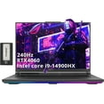 thumbnail image 1 of ASUS ROG Strix G18 18 Pouces 240Hz QHD Ordinateur Portable de Jeu, Intel i9 14900HX, 64 Go RAM, 2 To PCIe SSD, Clavier Rétroéclairé RGB, NVIDIA GeForce RTX 4060 8 Go, Wi-Fi 6E, Windows 11, Gris, Station d'Accueil 256 Go, 1 of 9