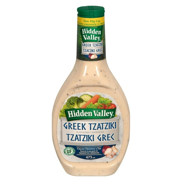 Sauce à salade crémeuse tzatziki grec de Hidden Valley, 473mL 473ml
