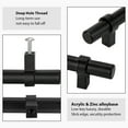 thumbnail image 6 of Homdiy 25 Pack Matte Black Cabinet Handles Cabinet Pulls Drawer Handles for Kitchen Door Bedroom Dresser Bathroom Wardrobe Cupboard,3-3/4in Hole Centers, 6 of 6