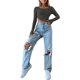 thumbnail image 2 of Txlixc Blusa de manga larga para mujeres Txlixc moda, 2 of 4